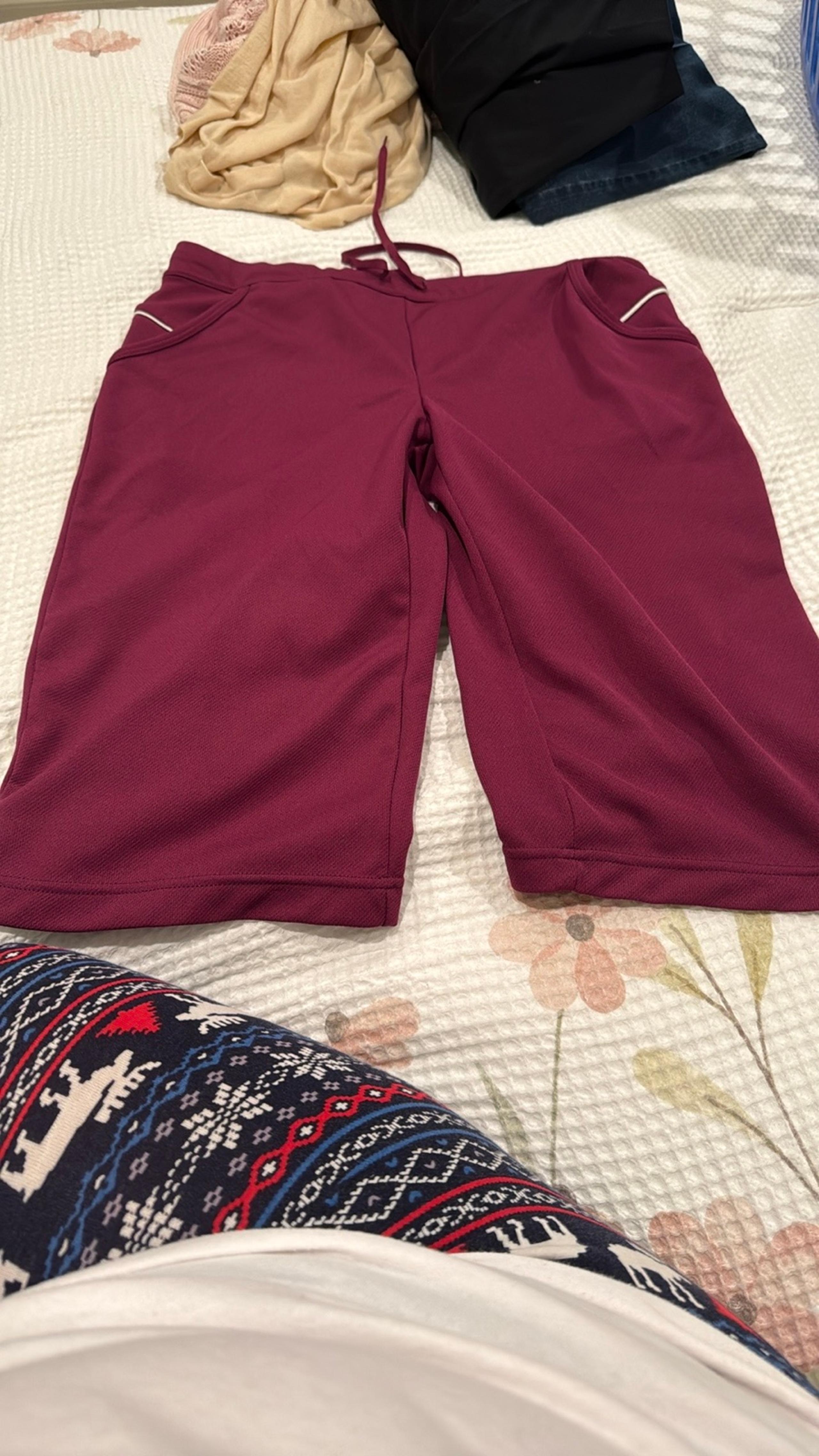 Danskin Now Burgundy Athletic Shorts-SM/13” inseam