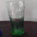 Coca Cola Coke Glassware Drinkware Stained Glass Blue Green Vintage