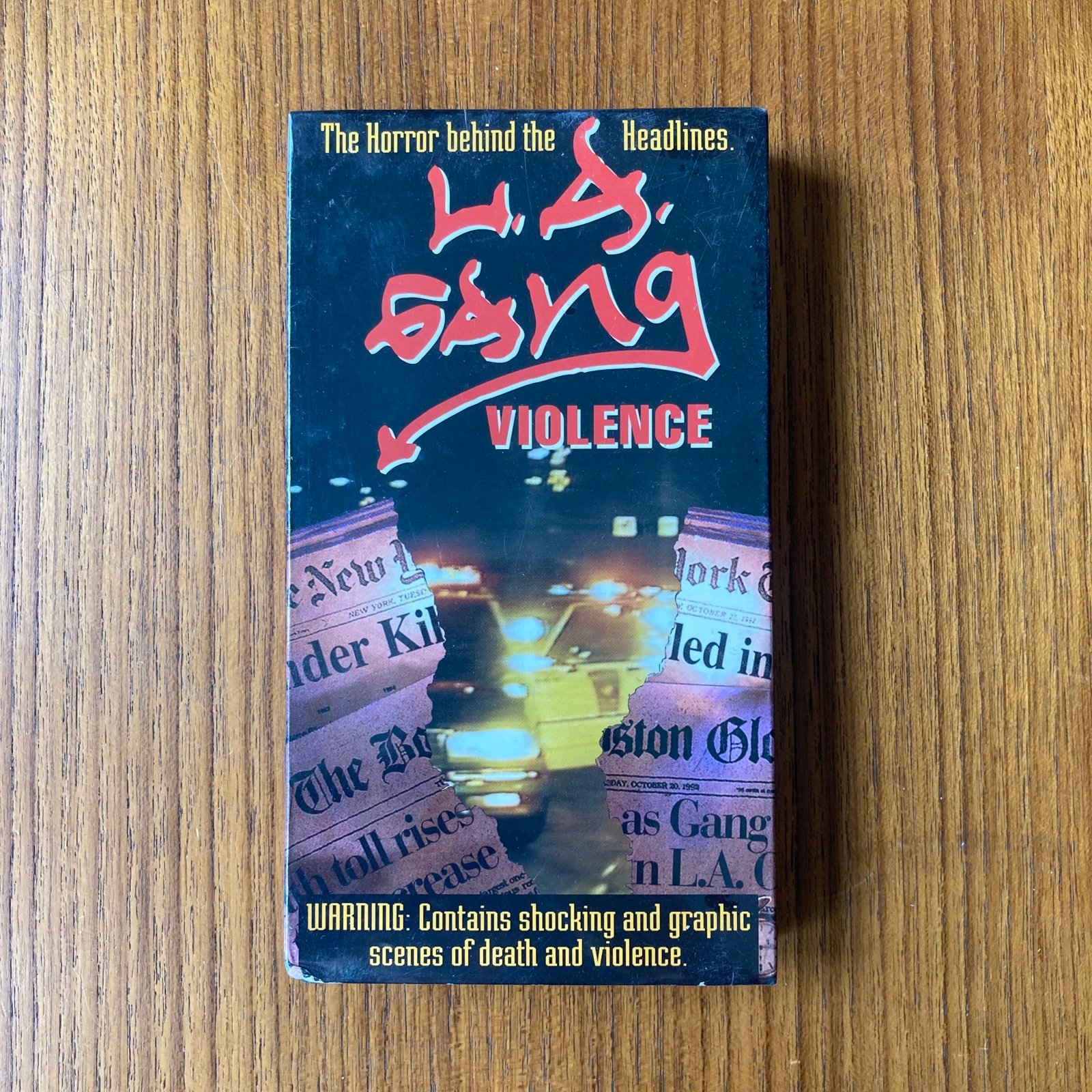 L.A. Gang Violence Sealed VHS Tape Rare Gore Graphic