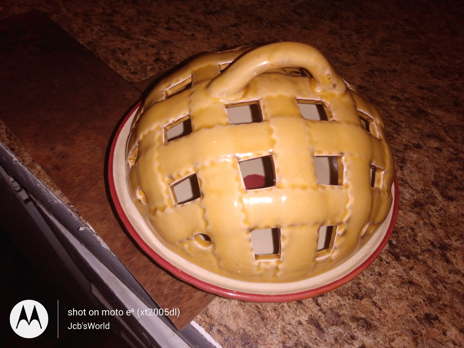 Vintage Peach Bowl