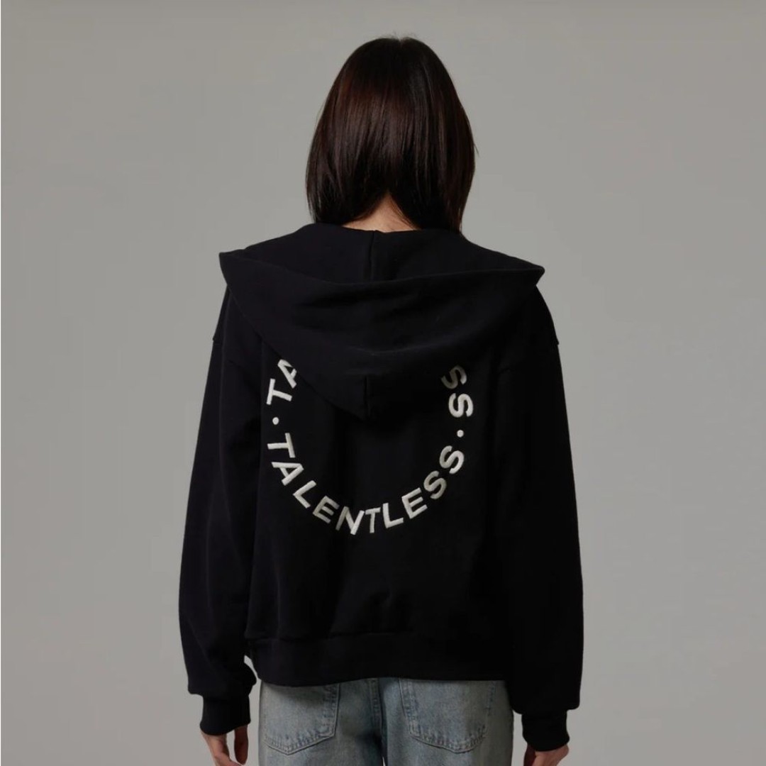 New Talentless Heavyweight Circle Logo Zip Hoodie Sweatshirt