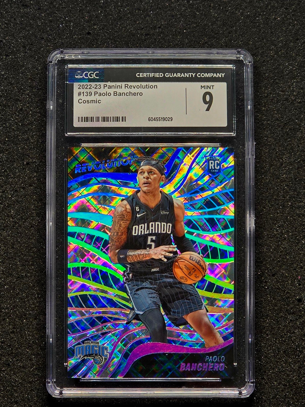 2022 Panini Revolution #139 Paolo Banchero Cosmic /99 RC Rookie CGC 9 Mint