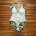 Ralph Lauren Zebra Ring One-Piece Swimsuit brown US 8
