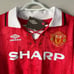 Eric Cantona Manchester United Retro Vintage New Men's Red Soccer Jersey - Small