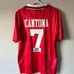 Eric Cantona Manchester United Retro Vintage New Men's Red Soccer Jersey - Small