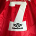 Eric Cantona Manchester United Retro Vintage New Men's Red Soccer Jersey - Small