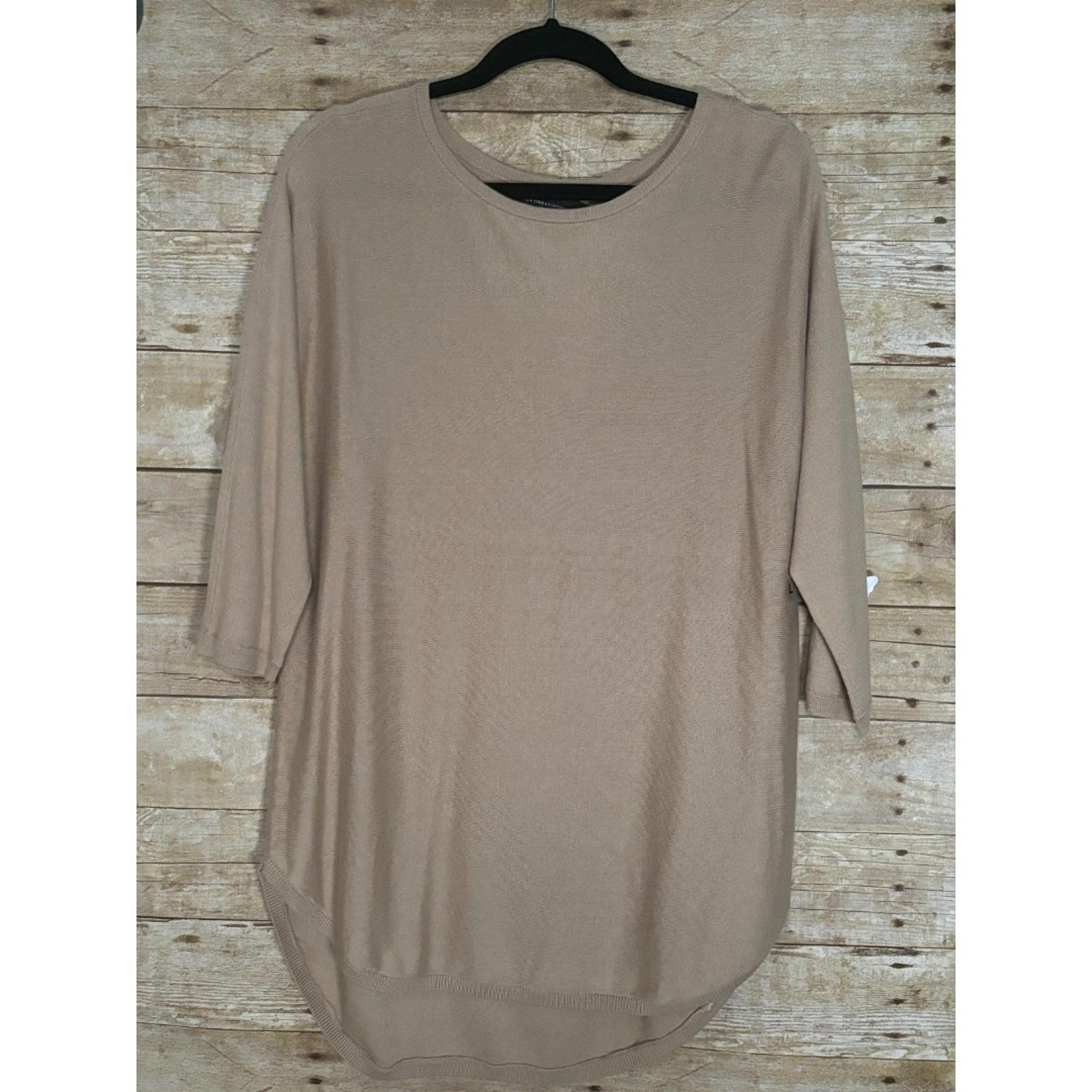 NEW YORK & COMPANY DOLMAN SLEEVE WIDE NECK MODISH CASUAL KNIT SWEATER LARGE