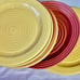 Home Trends Multi Colored Salad Plates 8 Stoneware Lot of 6