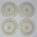 Longaberger Luncheon Plate x4 Natures Garland Poinsettia Holiday Pottery READ