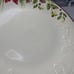 Longaberger Luncheon Plate x4 Natures Garland Poinsettia Holiday Pottery READ