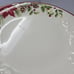 Longaberger Luncheon Plate x4 Natures Garland Poinsettia Holiday Pottery READ
