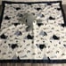 Just Born Bear Security Blanket Large Plush Mountain Tree Lovey Gray Blue 24x24.