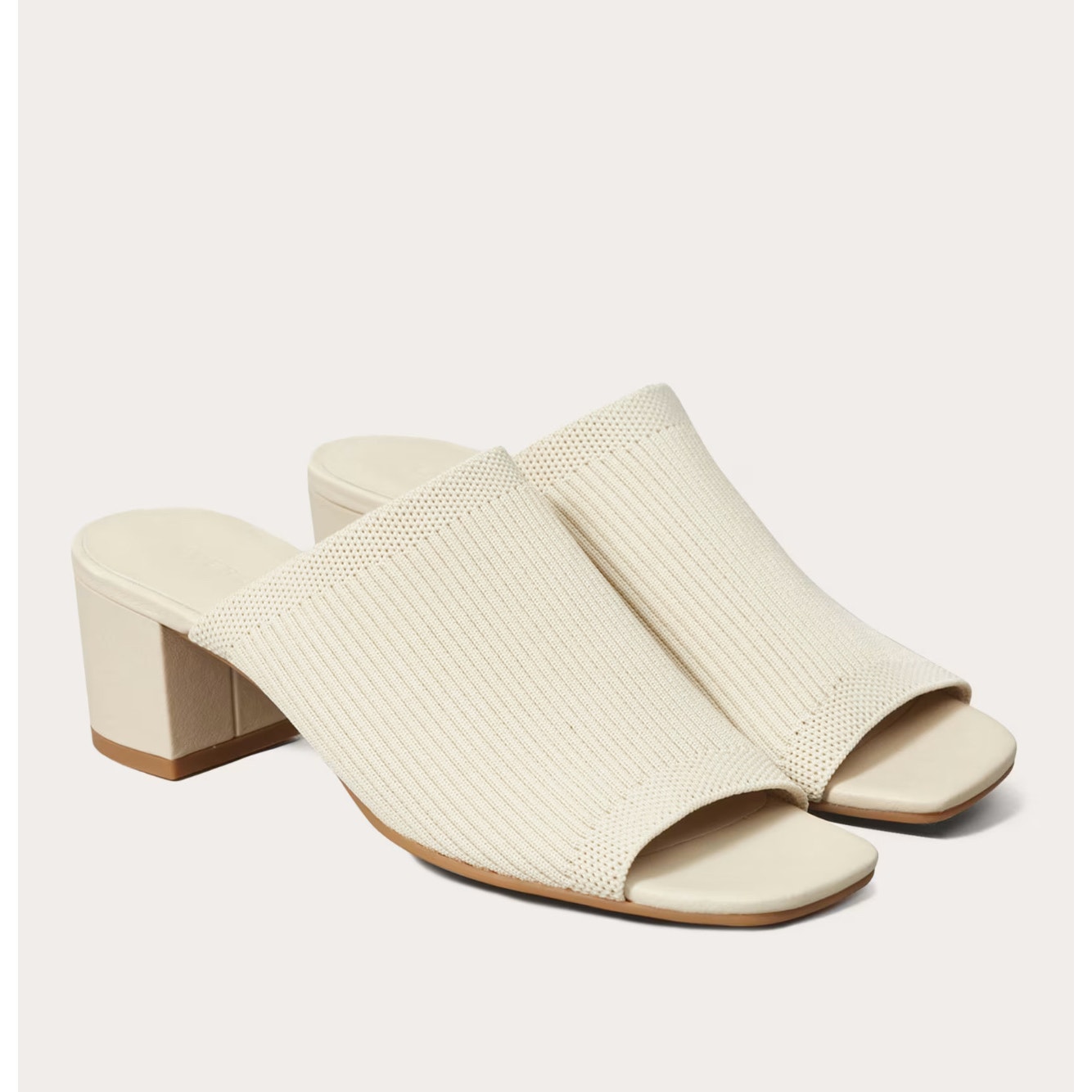 NEW Everlane The Glove Mule in ReKnit Bone Size 8.5