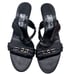 Salvatore Ferragamo Sandals Strappy Gancini Chain Black Leather Sz 11 B