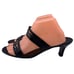 Salvatore Ferragamo Sandals Strappy Gancini Chain Black Leather Sz 11 B