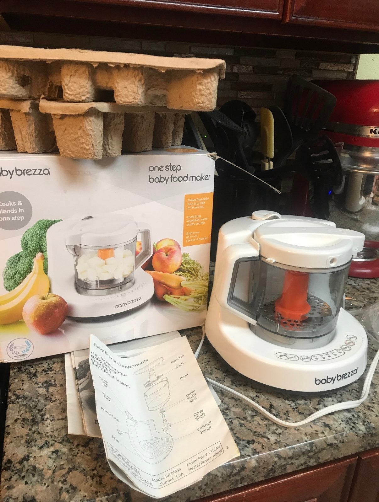 Baby Brezza Food Maker cooks steams blen