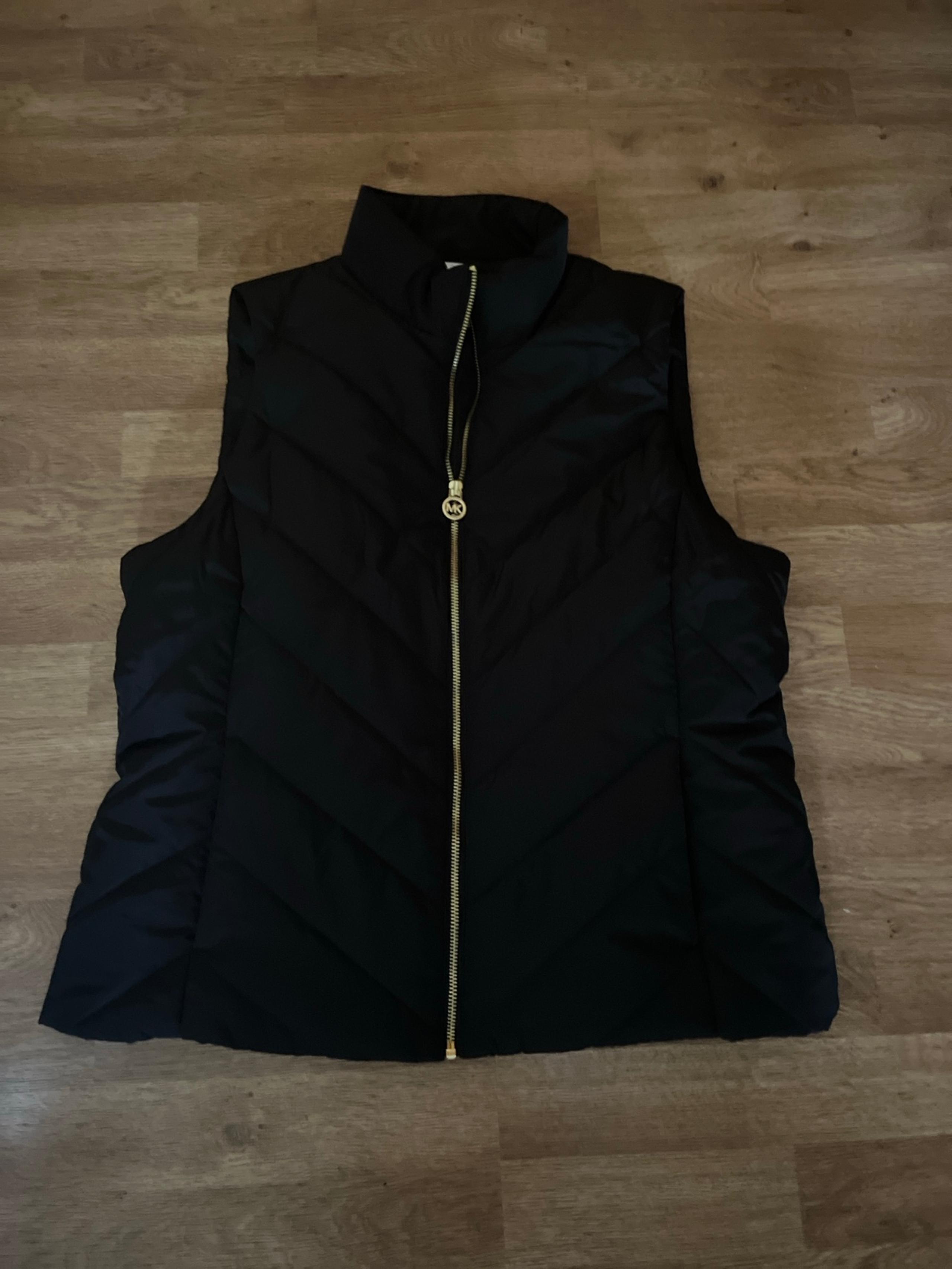 Michael Kors black vest women’s large NEW