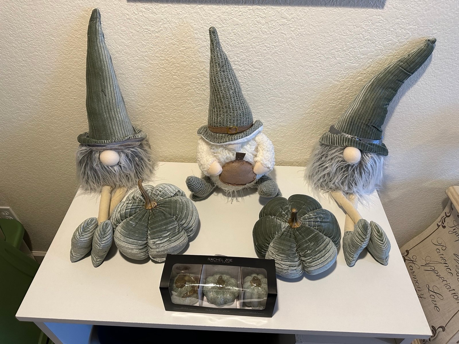 Green Gnome Fall Decor