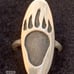 Vtg.Native American sterling silver BEAR CLAW RING- SZ7