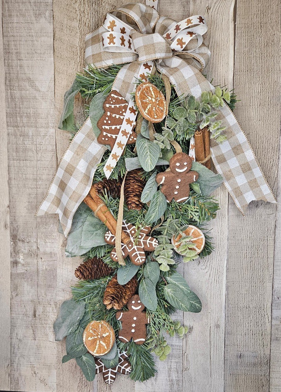 24 x9 Faux Gingerbread Swag/Lowest Price LAST ONE