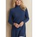 Soft Surroundings Metro Turtleneck S Tunic Sweater Wool Cashmere Blend Beige