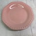 Elegant Dining CHARISMA COLLECTION Pink Beaded Stoneware Salad Plates Set of 4