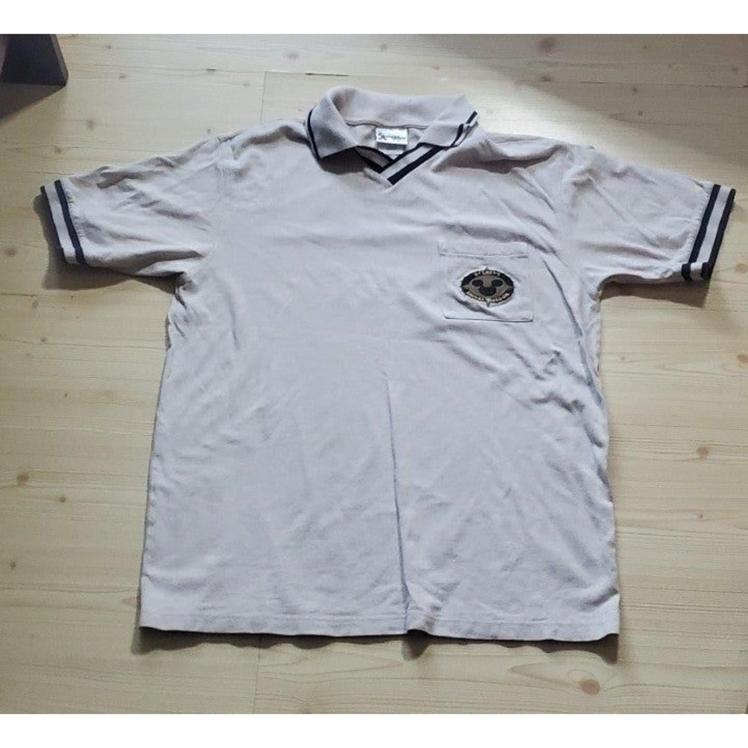 Polo ShirtVintage Disney Animal Kingdom Men's Large Cast Member 1998 Beige Polo