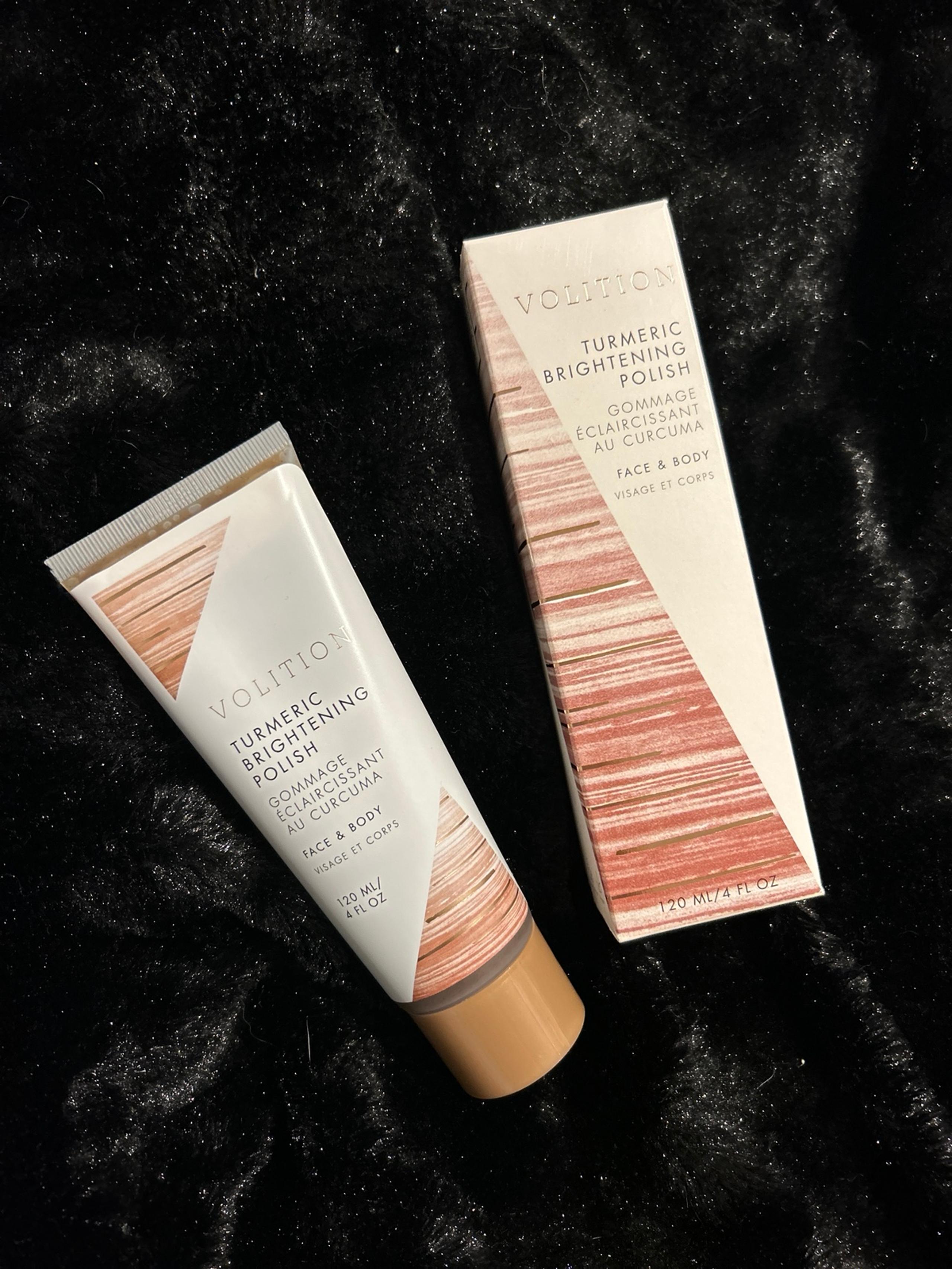 NEW! Volition Turmeric Brightening Polish face and body skin care