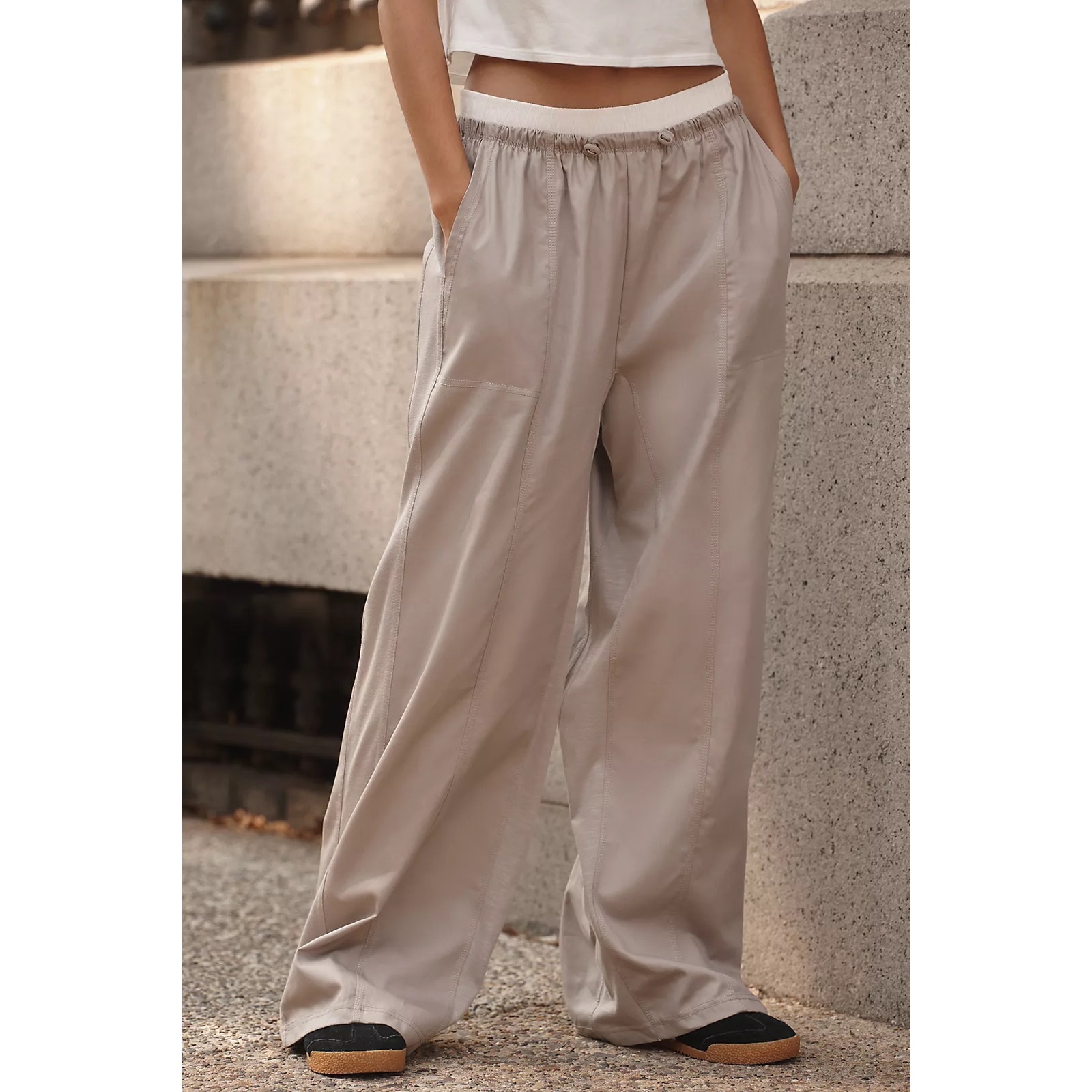 Anthropologie Daily Practice Ankle Cargo Parachute Pants