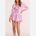 Loveshackfancy Women Deeba Dress Size 4 Feminine Cotton Floral In Lilac Fusion