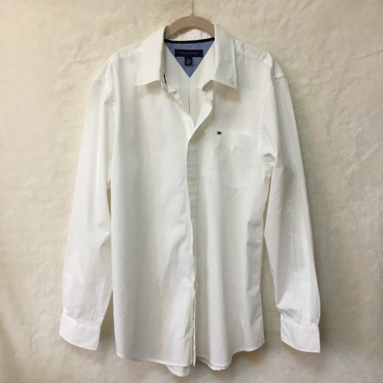 Tommy Hilfiger White Long Button Shirt