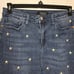 Judy Blue Womens 13/31 High Rise Skinny Jeans Star Embroidery Stretch 5 Pockets