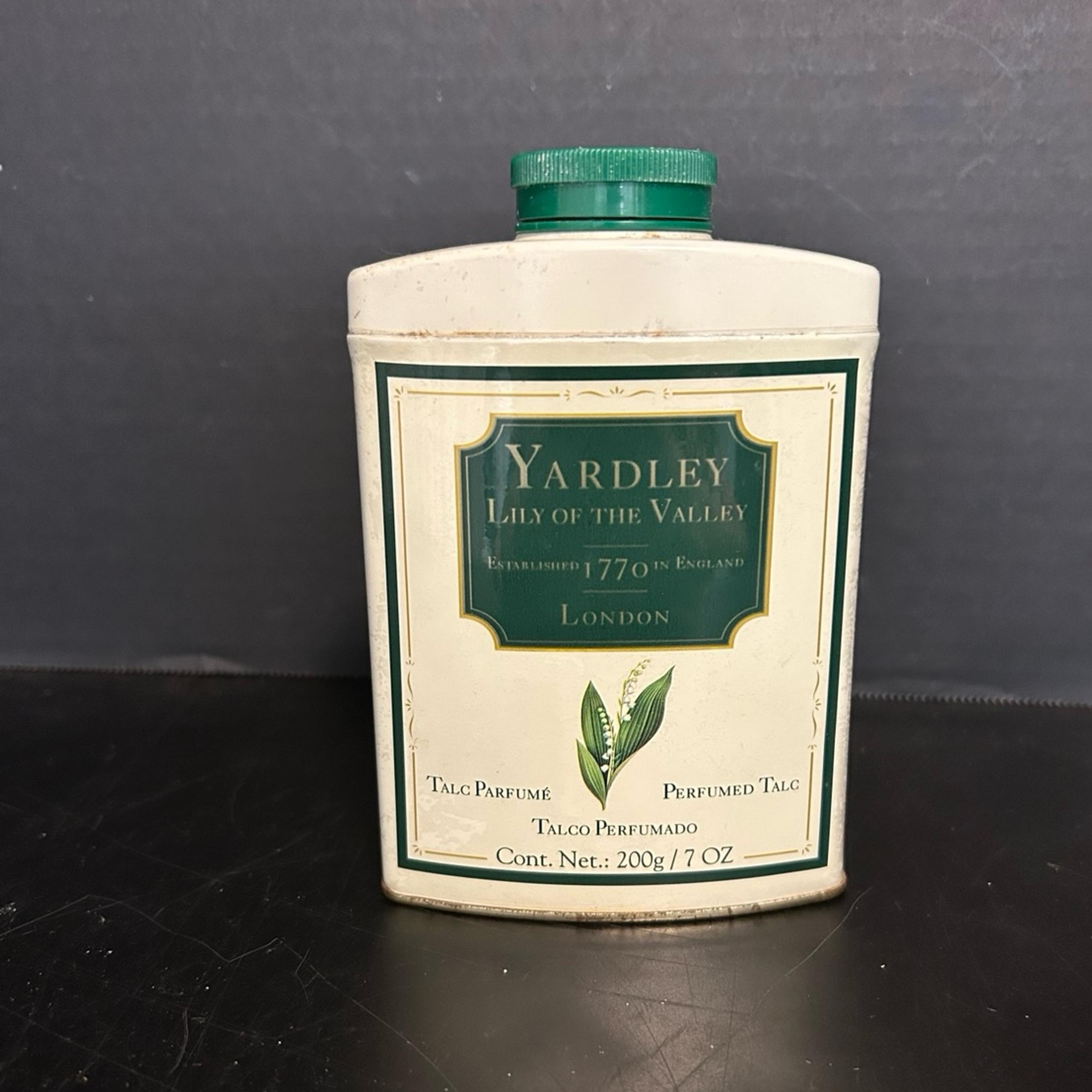 Vtg Yardley Lily of the Valley Perfumed Talc 7 oz