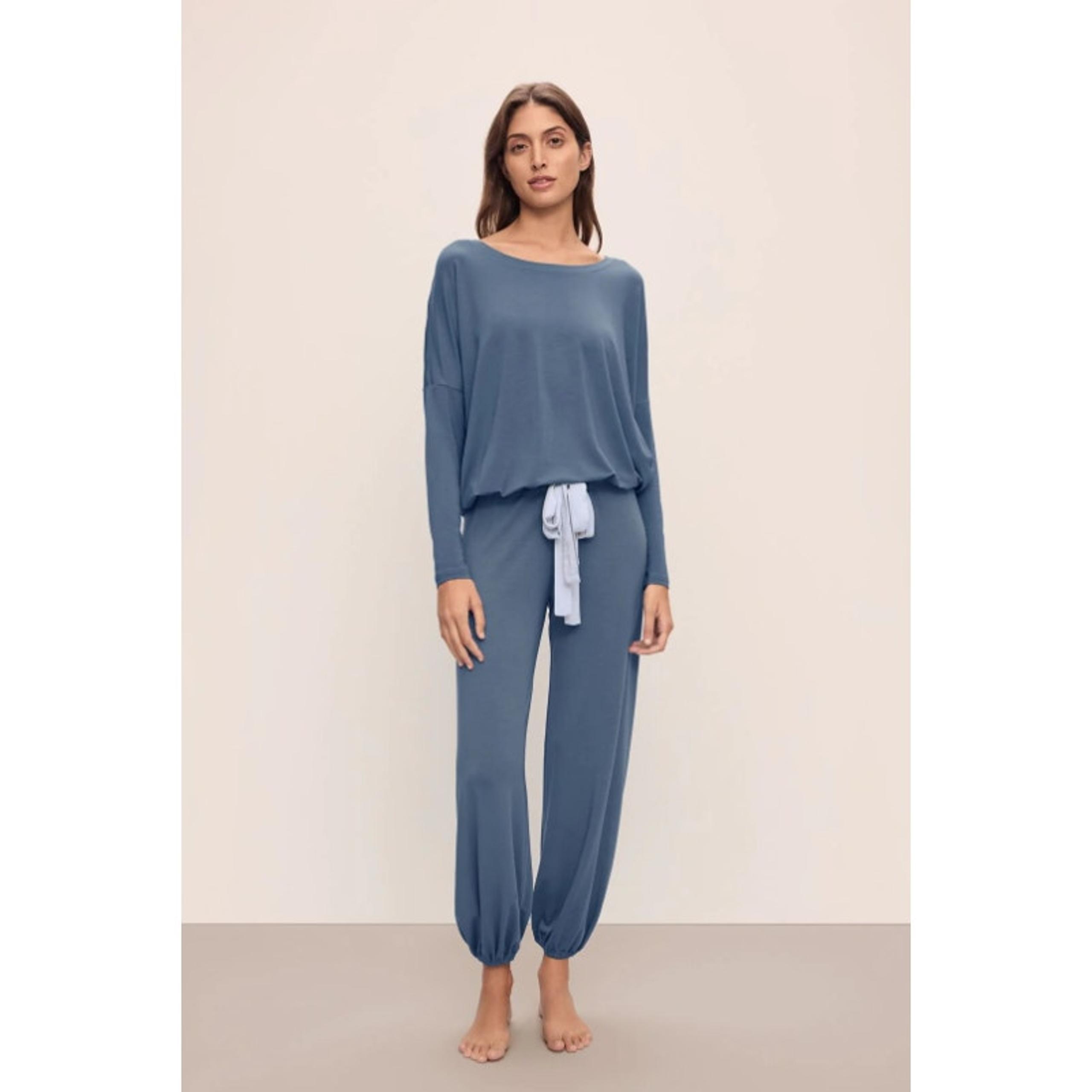 EBERJEY Gisele Slouchy PJ Set Medium Coastal Blue TENCEL Modal NWT