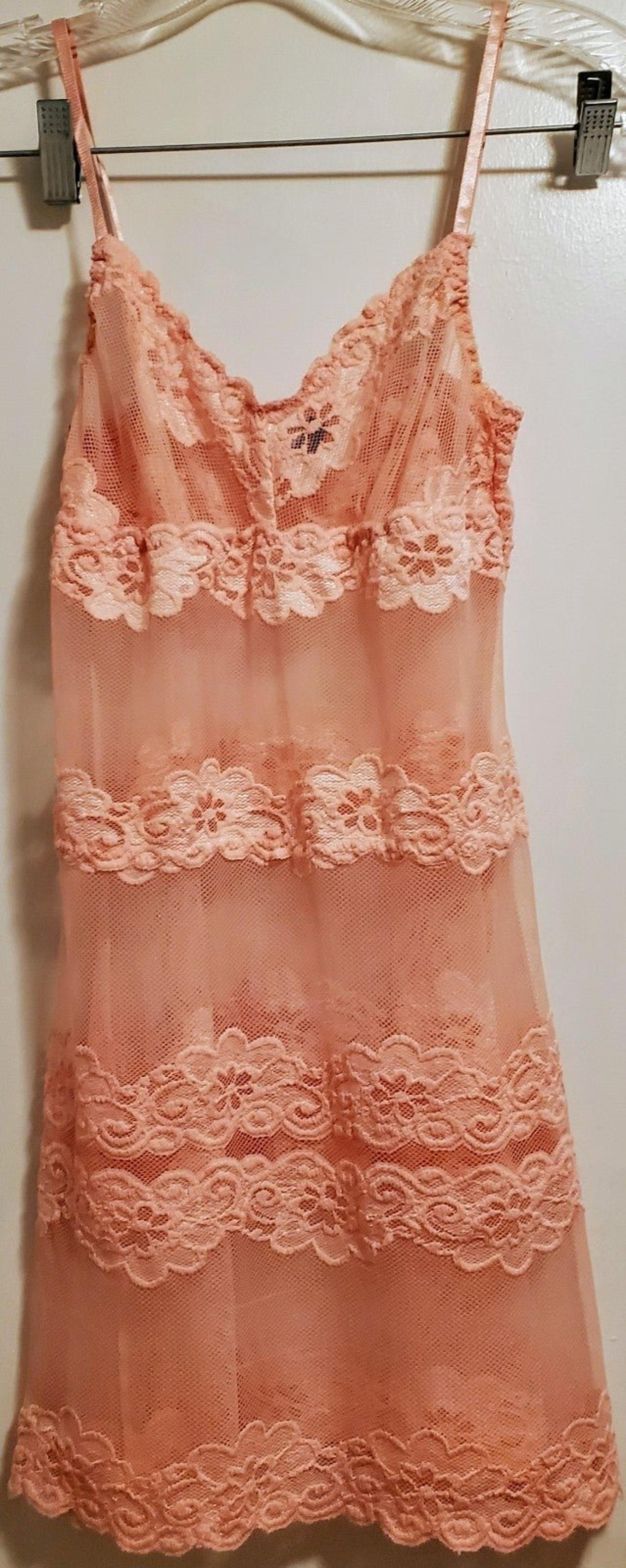 RAMPAGE Y2K SHEER LACE SLIP DRESS WITH SATIN ADJUSTABLE STRAPS!