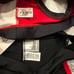 THE LINE UP PRO CHEER DANCE NFL NBA NHL SEQUIN RED BLACK AUDITION OUTFIT SET NWT