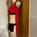 THE LINE UP PRO CHEER DANCE NFL NBA NHL SEQUIN RED BLACK AUDITION OUTFIT SET NWT