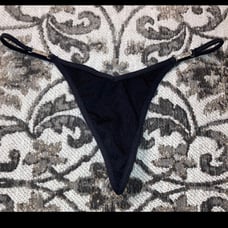 Victoria’s Secret Metal Rhinestone Crystals Thong Panties V-string XS S M New
