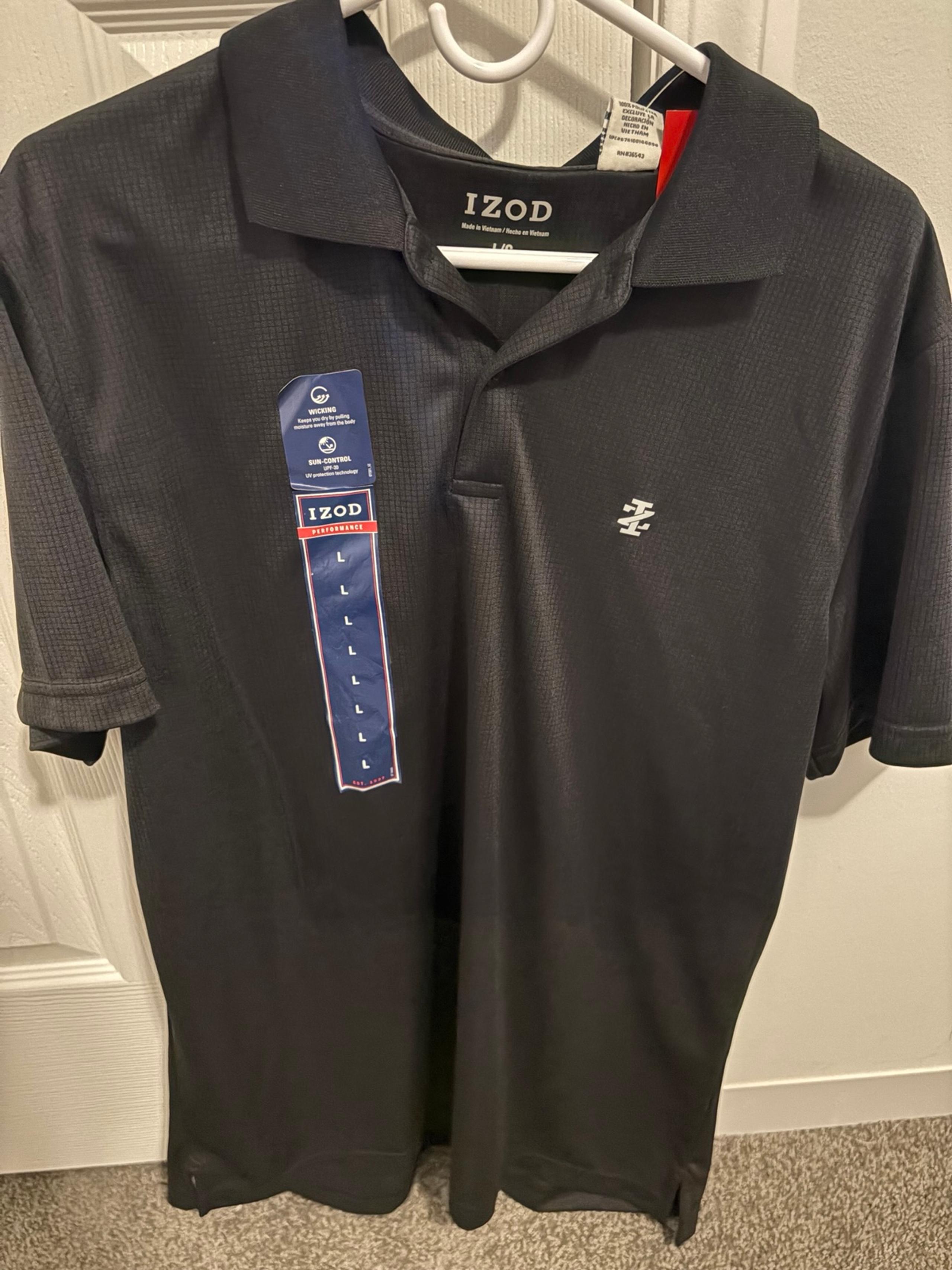 Men’s Izod performance polo. Black. Adult Large (NWT)