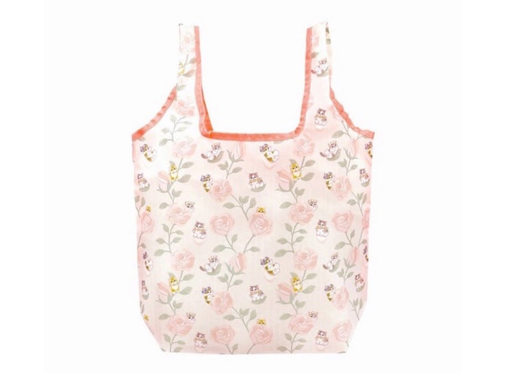 Mofusand Pink Floral Eco Reusable Shopping Bag