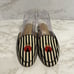 Talbots Ryan Stripped LadyBug Mules Size 8M Fabric Upper Genuine Leather Lining
