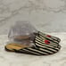Talbots Ryan Stripped LadyBug Mules Size 8M Fabric Upper Genuine Leather Lining