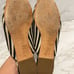 Talbots Ryan Stripped LadyBug Mules Size 8M Fabric Upper Genuine Leather Lining