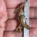 Ciner brooch bird heron vintage 1950s turquoise rhinestones red signet rare