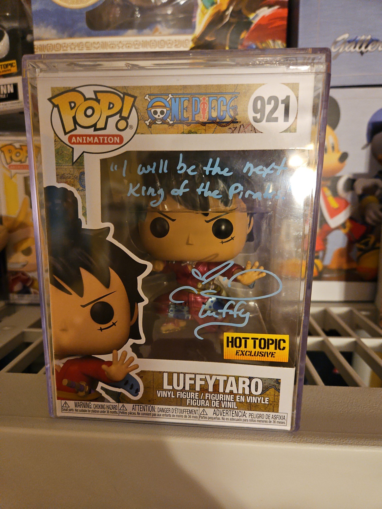 Funko Pop signed luffy
