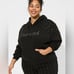TORRID PLUS “Unamused” Relaxed Fit Cozy Fleece Studded Hoodie