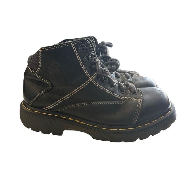 Vintage Dr Marten's Made in England Black Leather Boots AW004 PC03D Men's 8