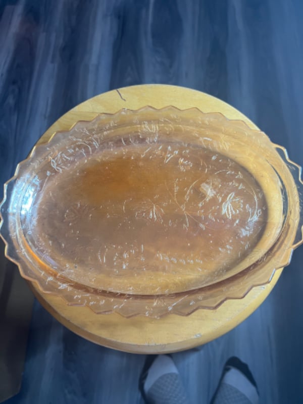 Vintage Glass Serving Dish