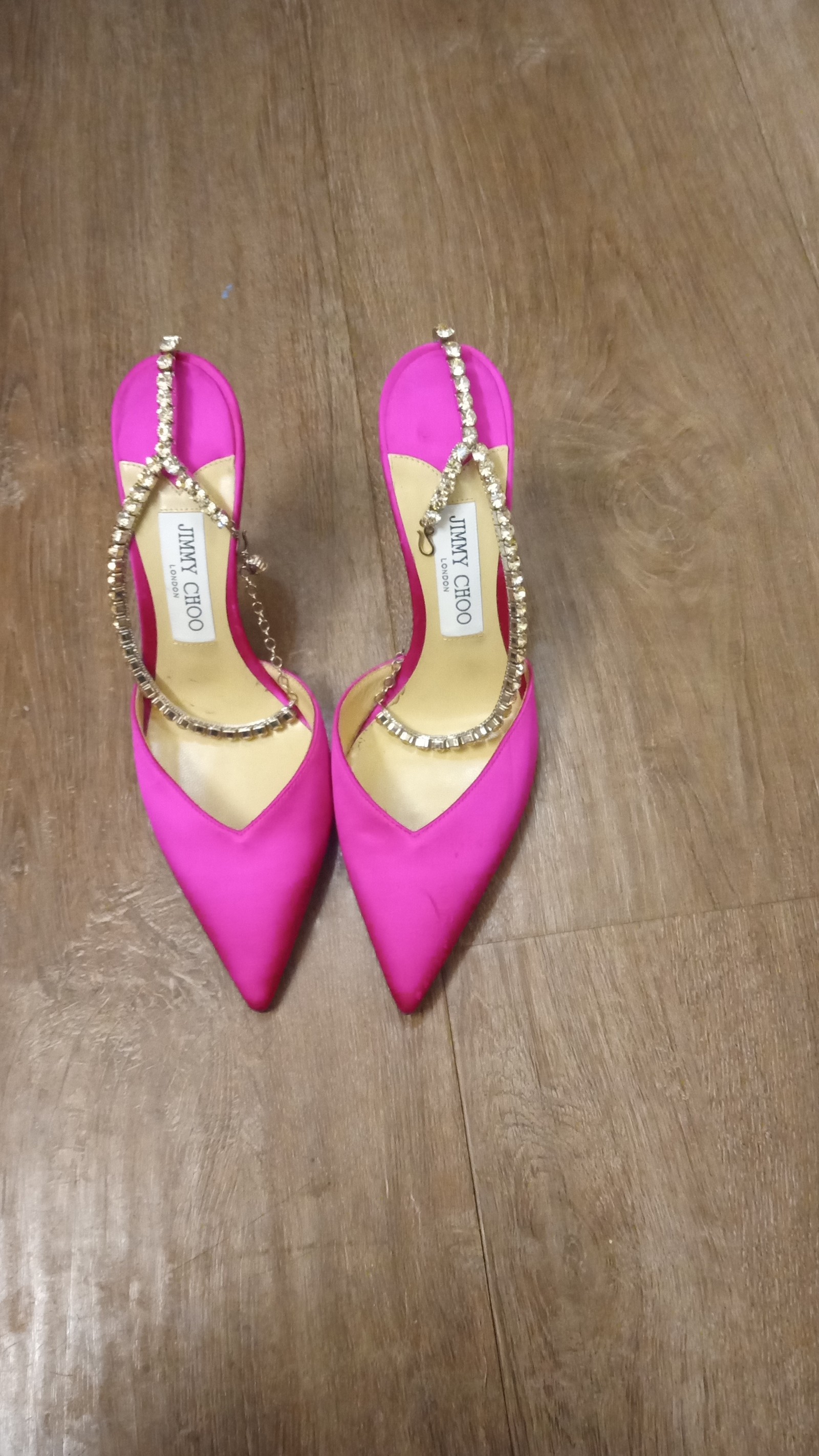 Jimmy Choo fushia heels