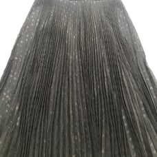 Haute Hippie PolkaDot Midi Skirt 8 Black